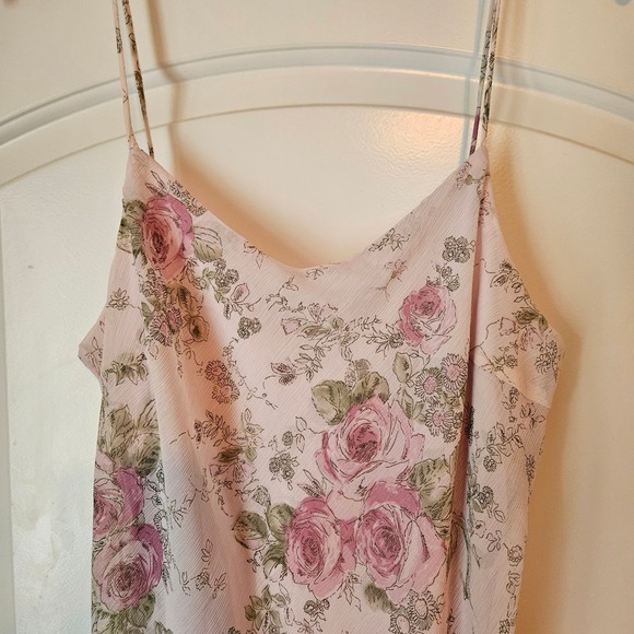 Vintage Studio Y Dress Y2K‎ Soft Pink Floral Asymmetrical Fairy Juniors 15/16 - Picture 5 of 7